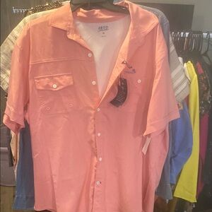 IZOD Men's Coral Short Sleeve Shirt